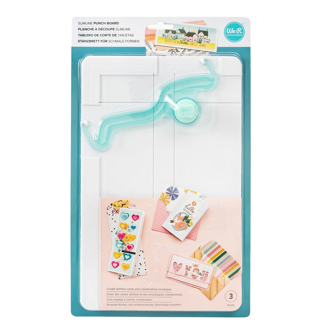 We R Memory Keepers Slimline Card Punch Board 60000164 by American Crafts